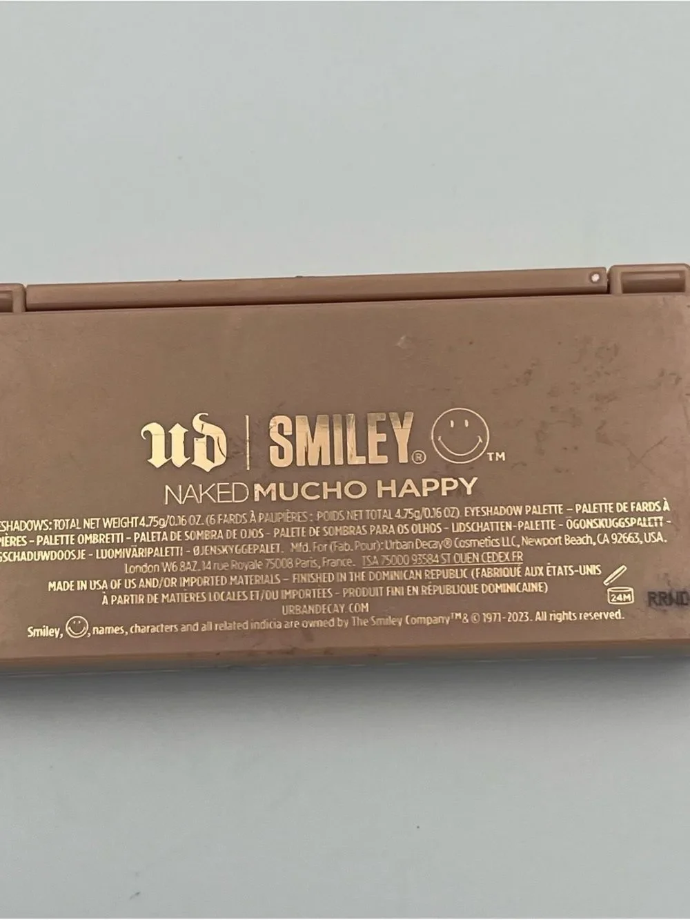 Urban Decay Naked MUCHO HAPPY SMILEY Mini Eyeshadow Palette 6 Colors Authentic